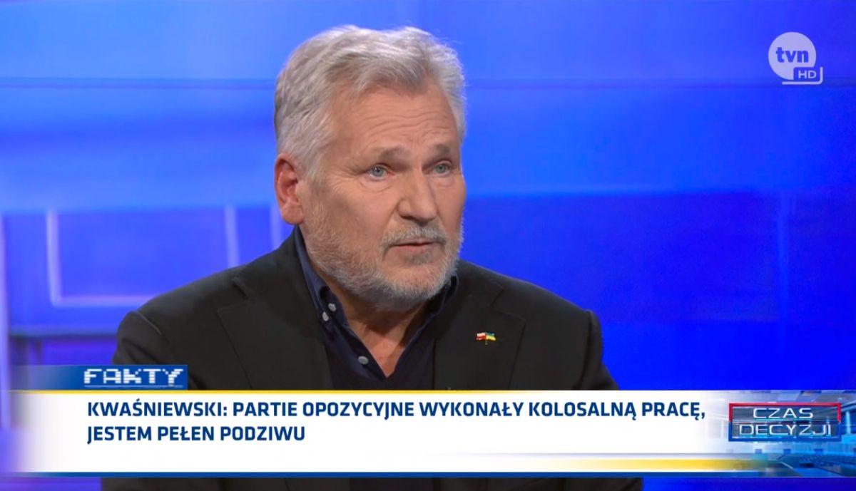 Aleksander Kwaśniewski "Fakty" TVN