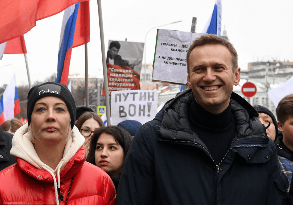 Aleksiej Nawalny z żoną