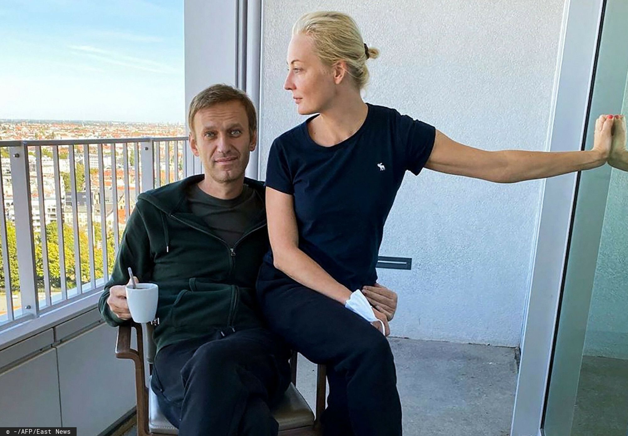 Aleksiej Nawalny z żoną Julią