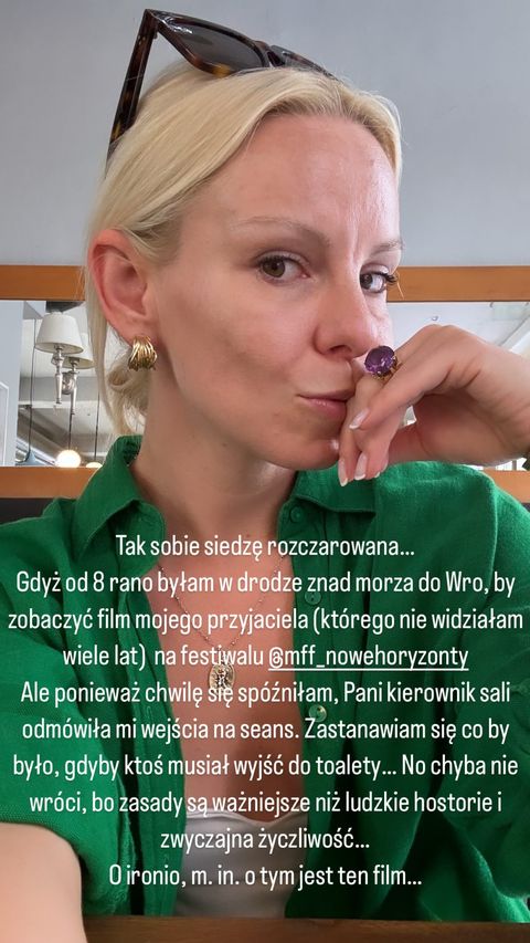 Alicja Janosz, festiwal Nowe Horyzonty, nowy wpis, co ją spotkało