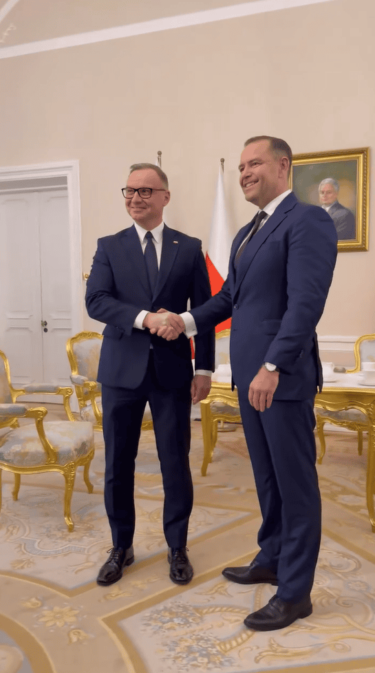 Tak Duda powitał Nawrockiego jako prezydenta. Oficjalne spotkanie i taki przytyk do Trzaskowskiego