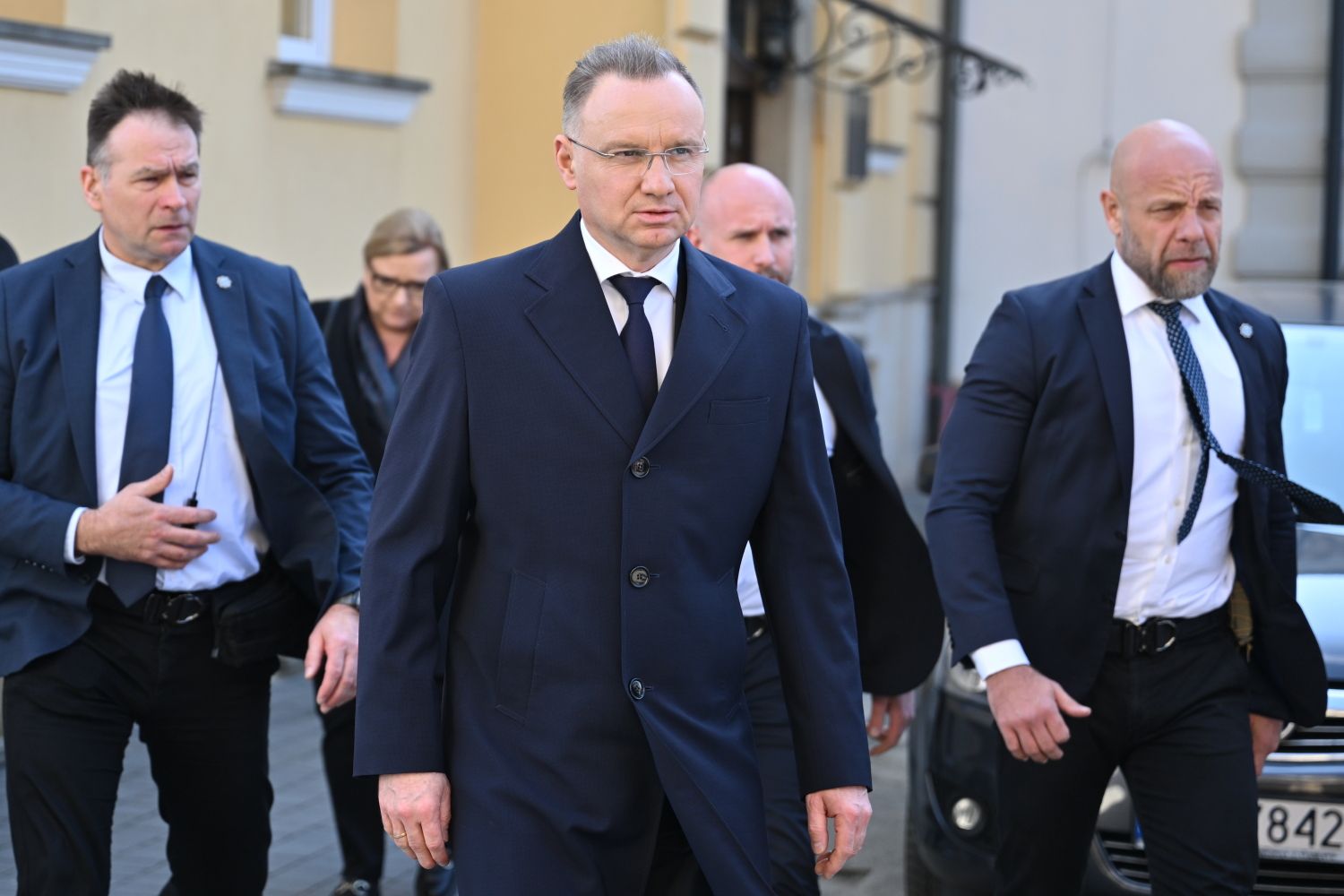 Andrzej Duda - pogrzeb Barbary Skrzypek, fot. AKPA