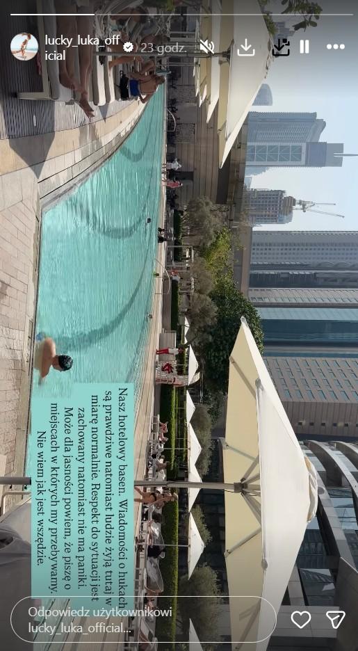 Dramatyczne chwile u Andziaks i Luki. Pokazali, co działo się na niebie nad Dubajem