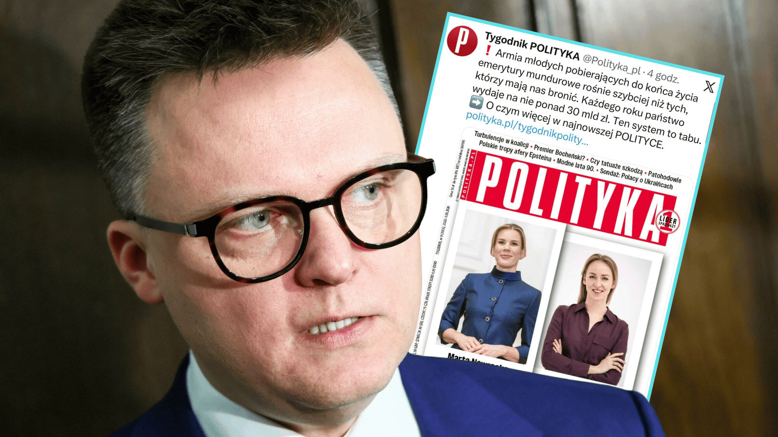 Kpiny z żony Hołowni na okładce „Polityki”. Puściły mu wszystkie nerwy. "Wstydźcie się"