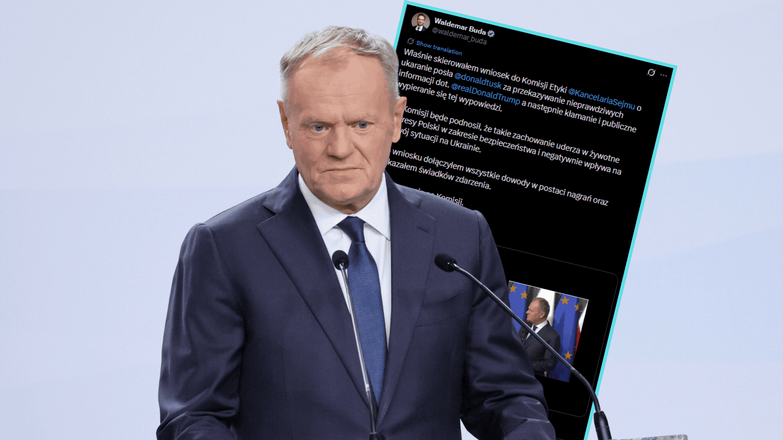 Do Komisji Etyki Poselskiej wpłynął wniosek o ukaranie Donalda Tuska. Chodzi o tę wypowiedź premiera