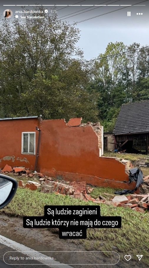 Anna Bardowska pokazuje skutki powodzi