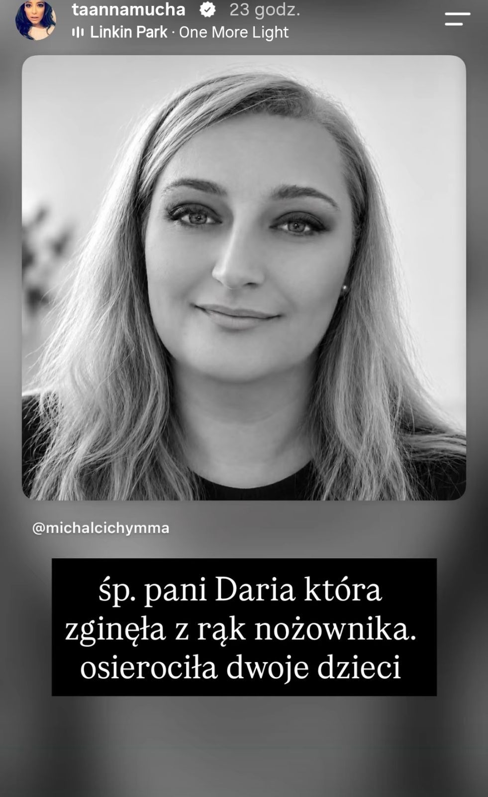 Anna Mucha żegna ofiarę no*żownika. "Osierociła dwoje dzieci"