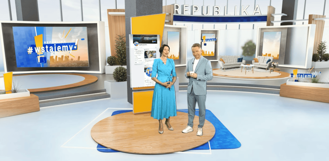 Anna Popek, Rafał Patyra, fot. TV Republika