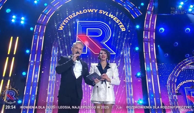 Anna Poper, Rafał Patyra - sylwester TV Republika 2024