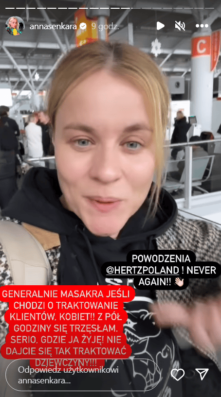 Anna Senkara, awantura na lotnisku, Dzień dobry TVN