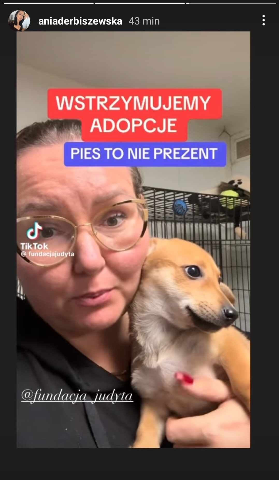 Anna z Rolnika o adopcji, fot. Instagram