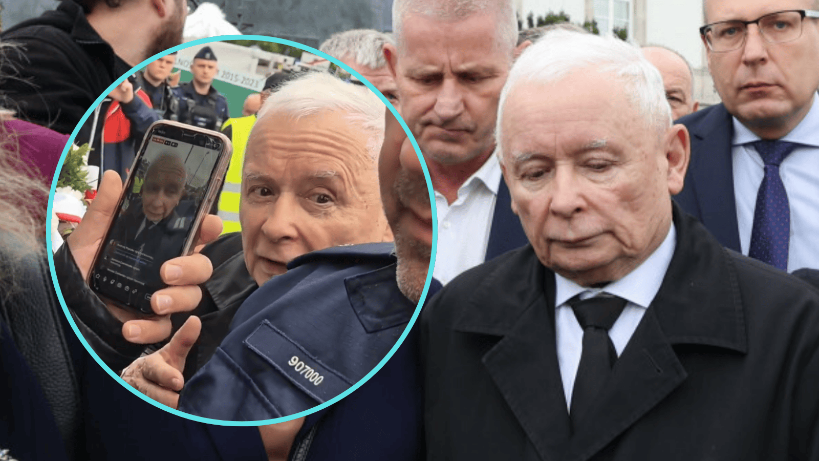 Zamieszanie pod pomnikiem smoleńskim, Kaczyńskiemu puściły nerwy. Wszystko się nagrało