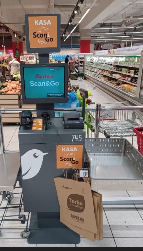 Auchan kasa do zapłaty za skorzystanie z usługi Scan and Go