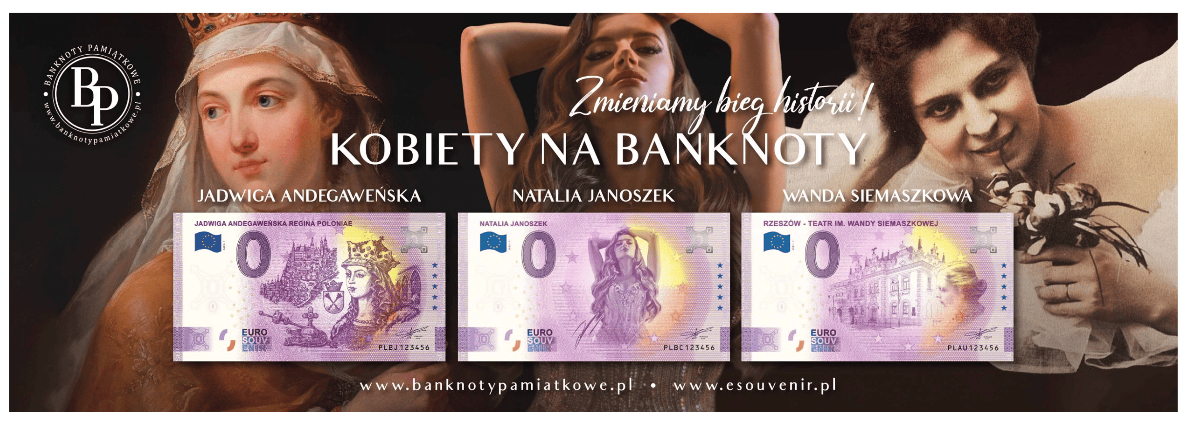 Banknoty pamiątkowe – Euro z Natalią Janoszek