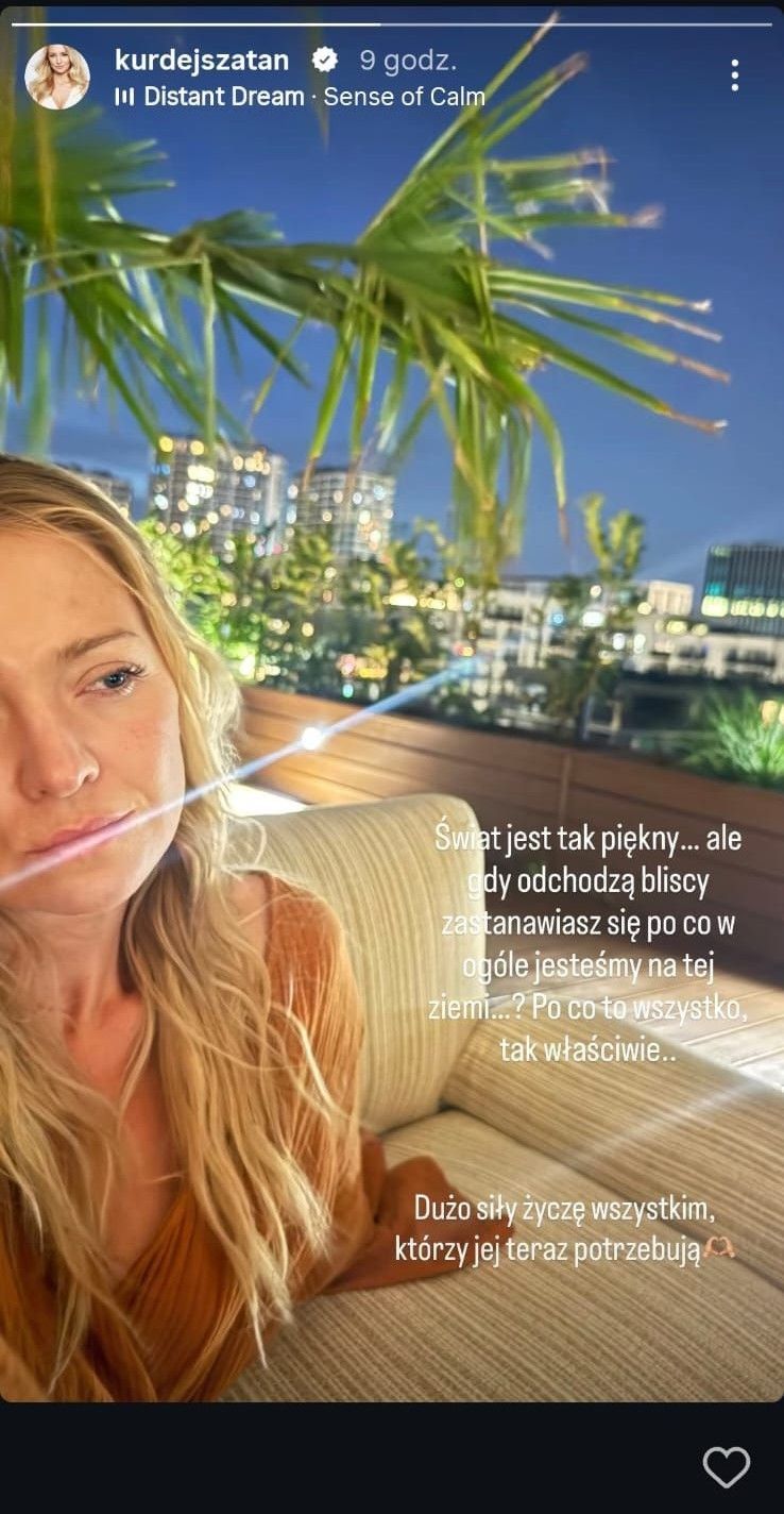 Basia Kurdej-Szatan w żałobie? W środku nocy przekazała smutne wieści