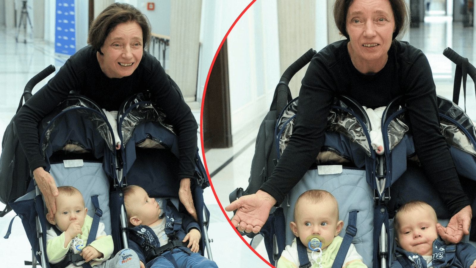 Barbara Sienkiewicz z dziećmi 