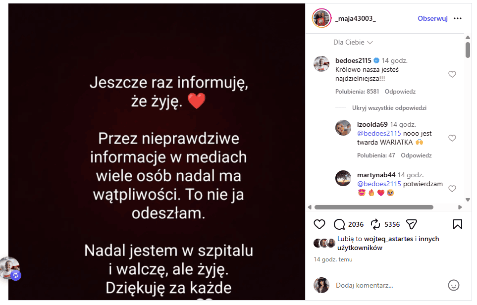 Bedoes reaguje na oświadczenie Mai Mecan. Kilka słów, które mówią wszystko