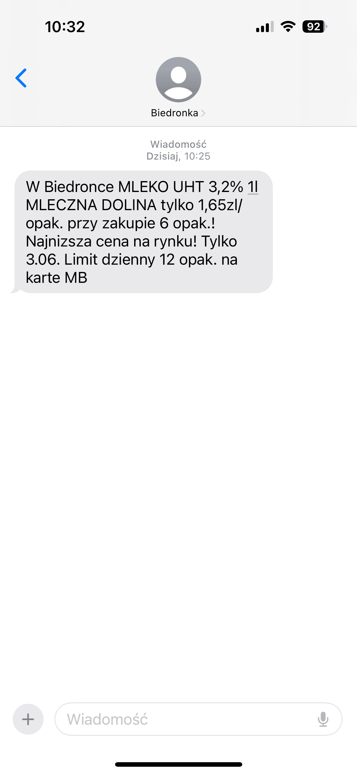 Biedronka SMS