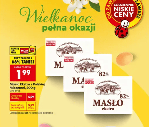 Przedświąteczny hit Biedronki. Masło niemal za darmo, ale kasjer sprawdzi jedną rzecz