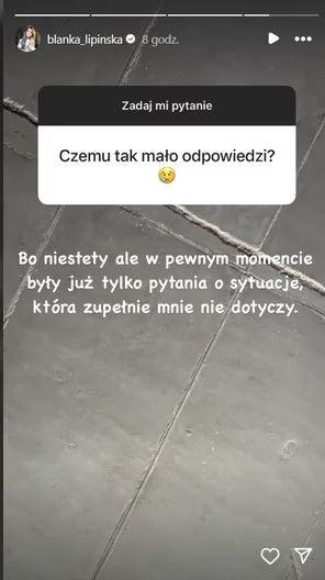 Blanka Lipińska komentuje sytuację z Baronem