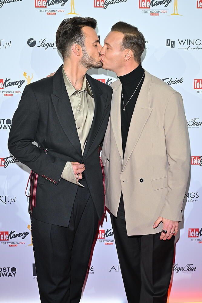 Błażej Stencel z ukochanym, fot. KAPiF