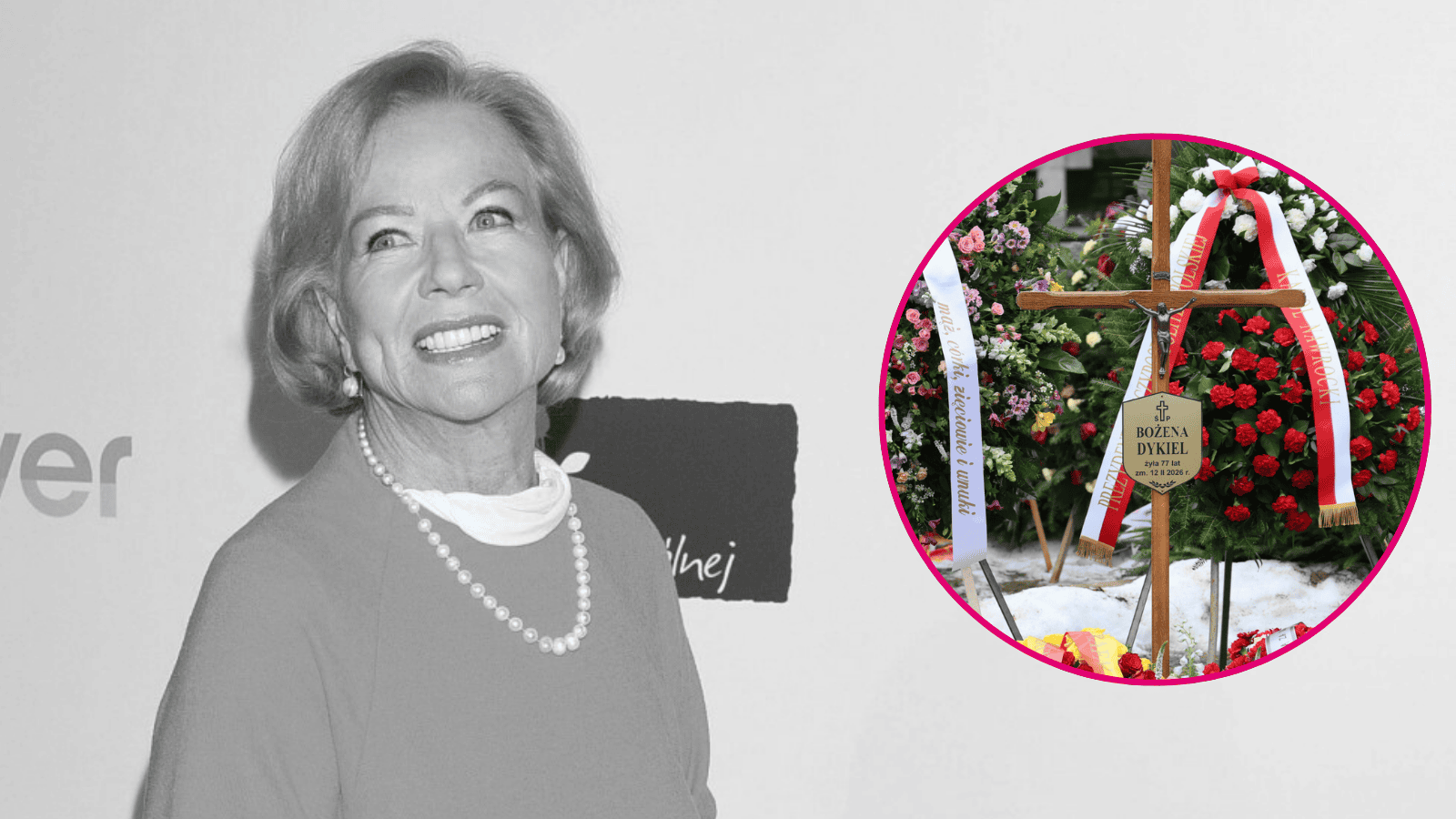 Pojechali na grób Bożeny Dykiel. Natychmiast zrobili relację z tego, co tam zastali