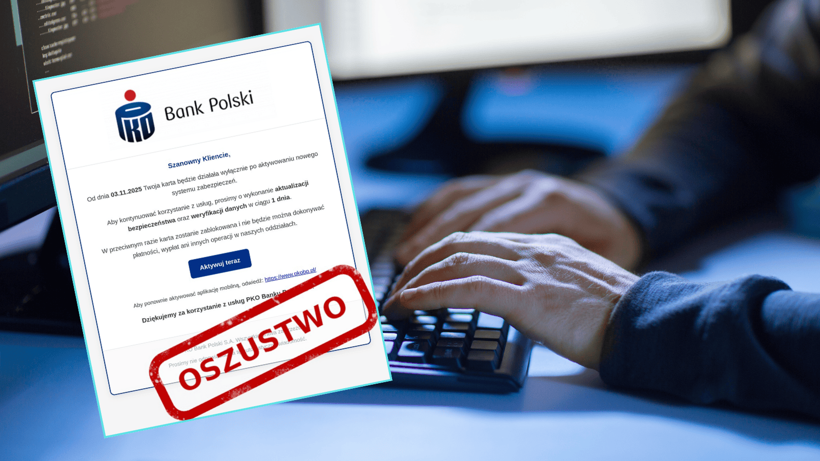 Klienci PKO BP na celowniku. Nowa fala cyberataków uderza w bankowość online
