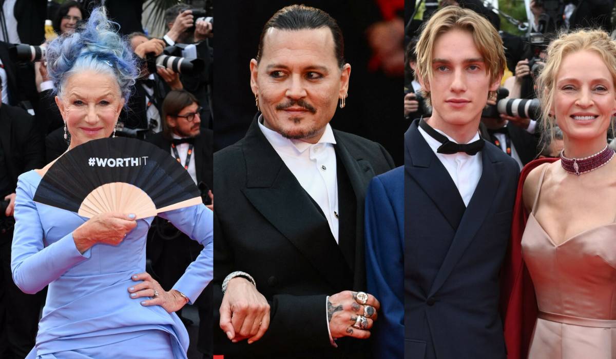 Cannes 2023, Thurman, Depp, Mirren