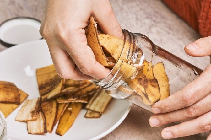 Nawóz ze skórek bananów