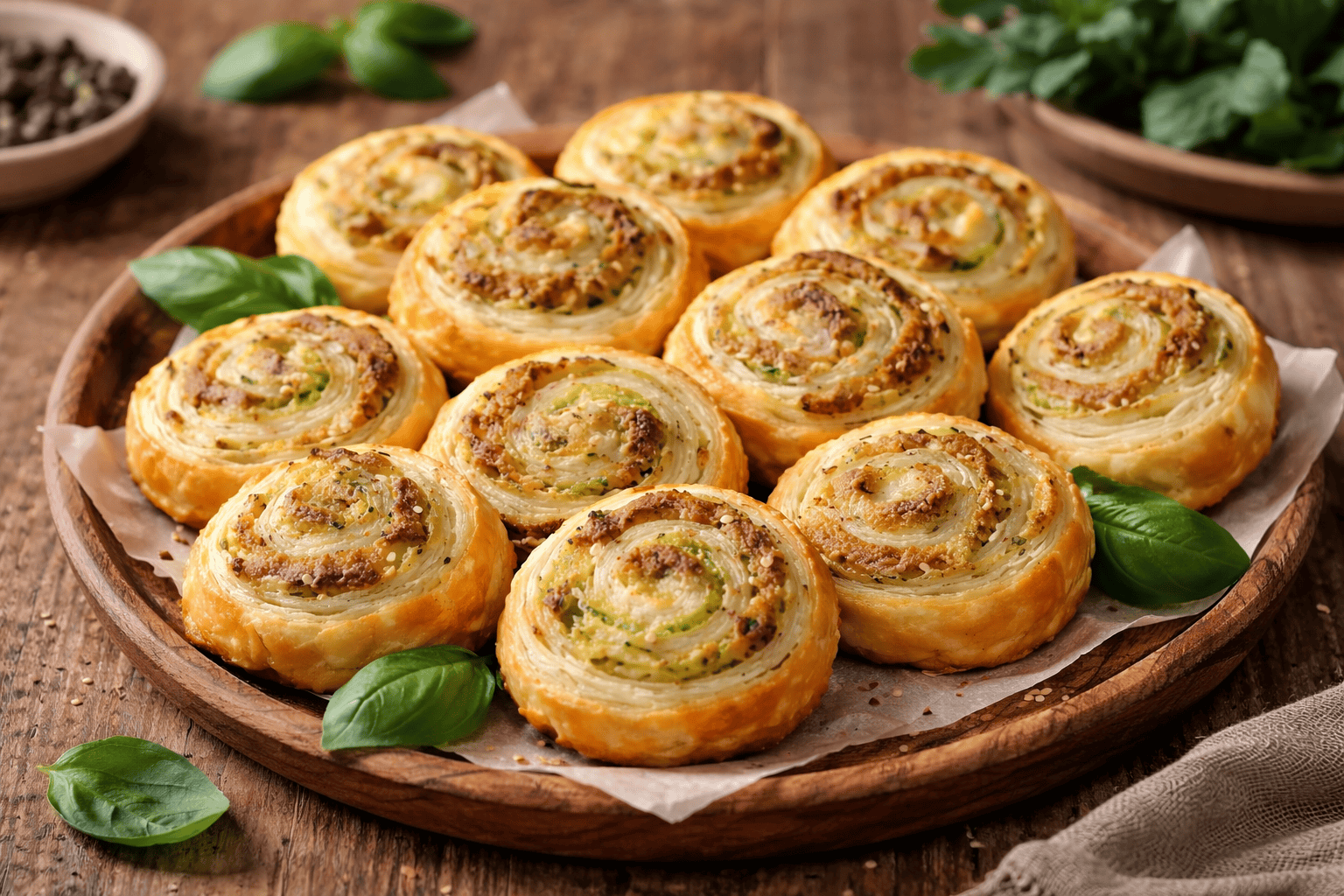 Roladki z ciasta francuskiego z tuńczykiem i cukinią – szybki numer na Sylwestra