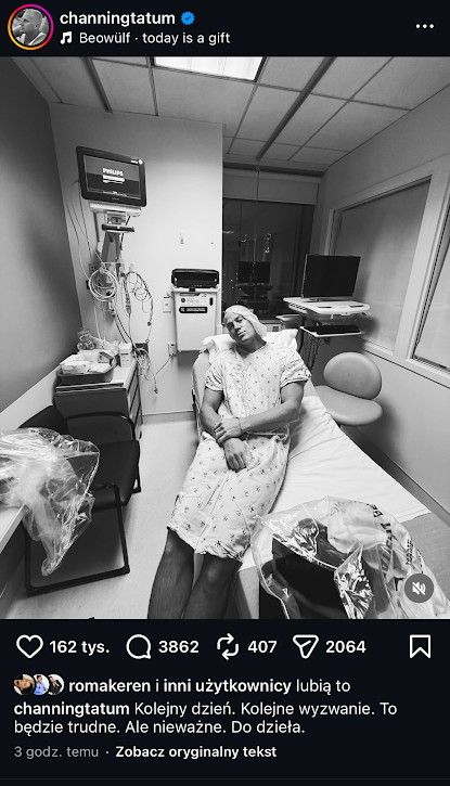 Uwielbiany aktor Polek trafił do szpitala. Nagle na jego profilu pojawiło się czarno-białe zdjęcie