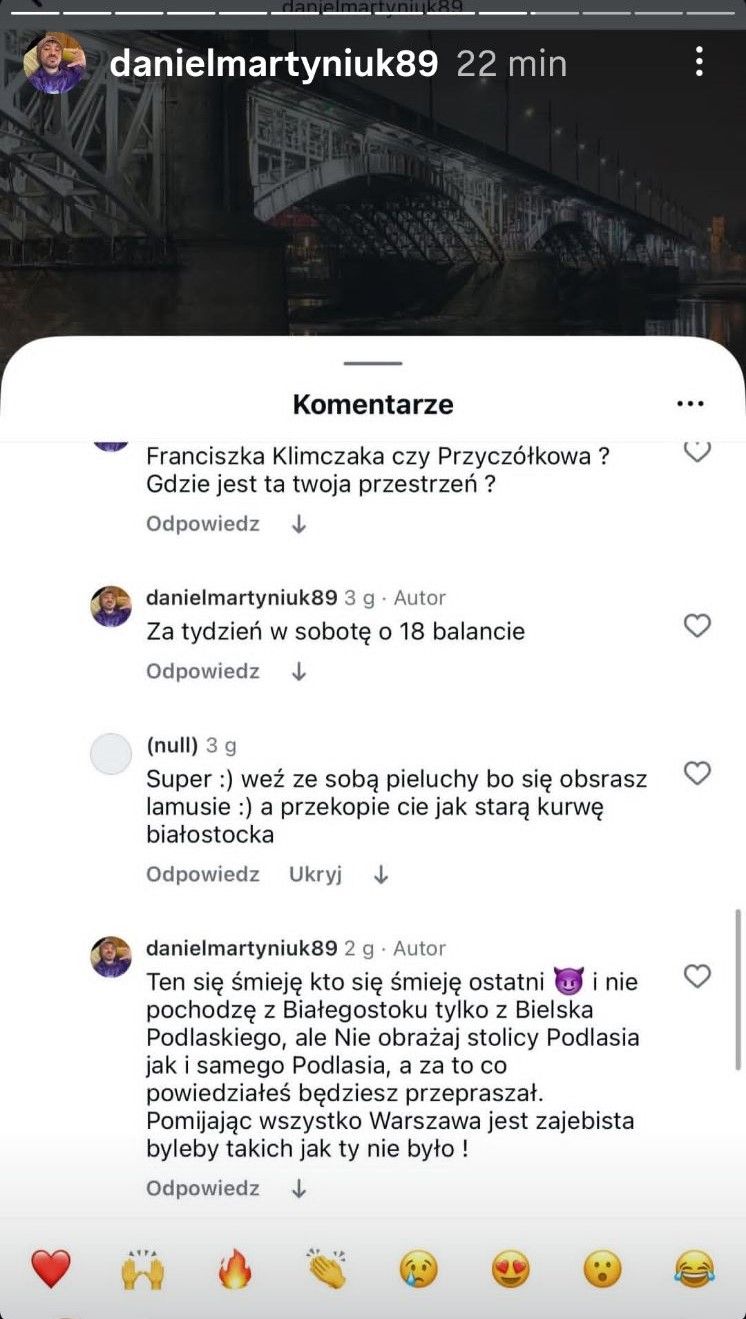 Daniel Martyniuk znowu szokuje. Wyciekła data i godzina ustawki
