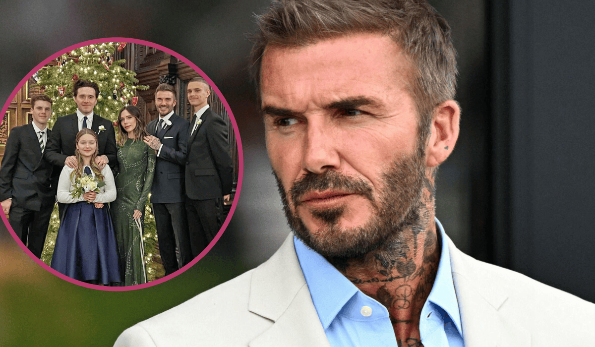 David Beckham zaliczył wpadkę na świątecznej fotce