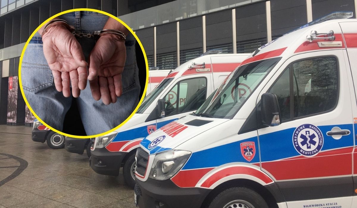 Do chłopca zaatakowanego przez nożownika ruszyły dwie grupy ratowników, fot. Facebook/Pogotowie Ratunkowe w Poznaniu, Canva/Hirkophoto, Getty Images Signature