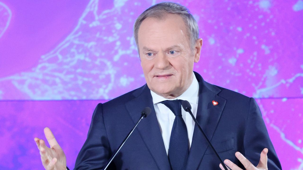 premier Donald Tusk na konferencji 