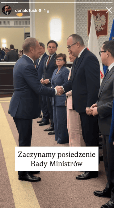 Donald Tusk, fot. Instagram