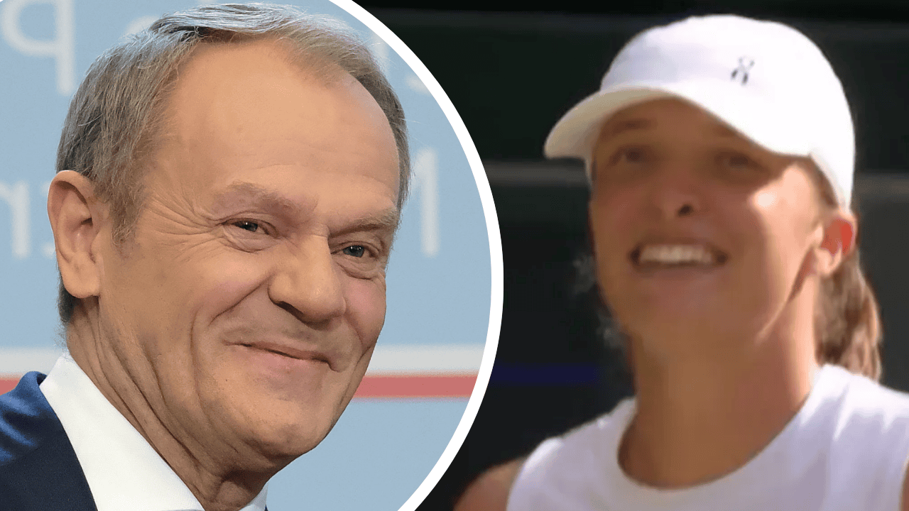 Donald Tusk i Iga Świątek