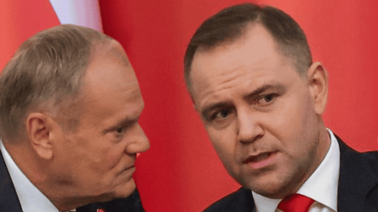 Donald Tusk i Karol Nawrocki