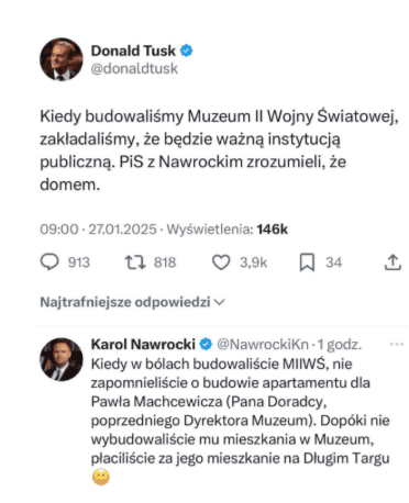 Donald Tusk o aferze apartamentowej