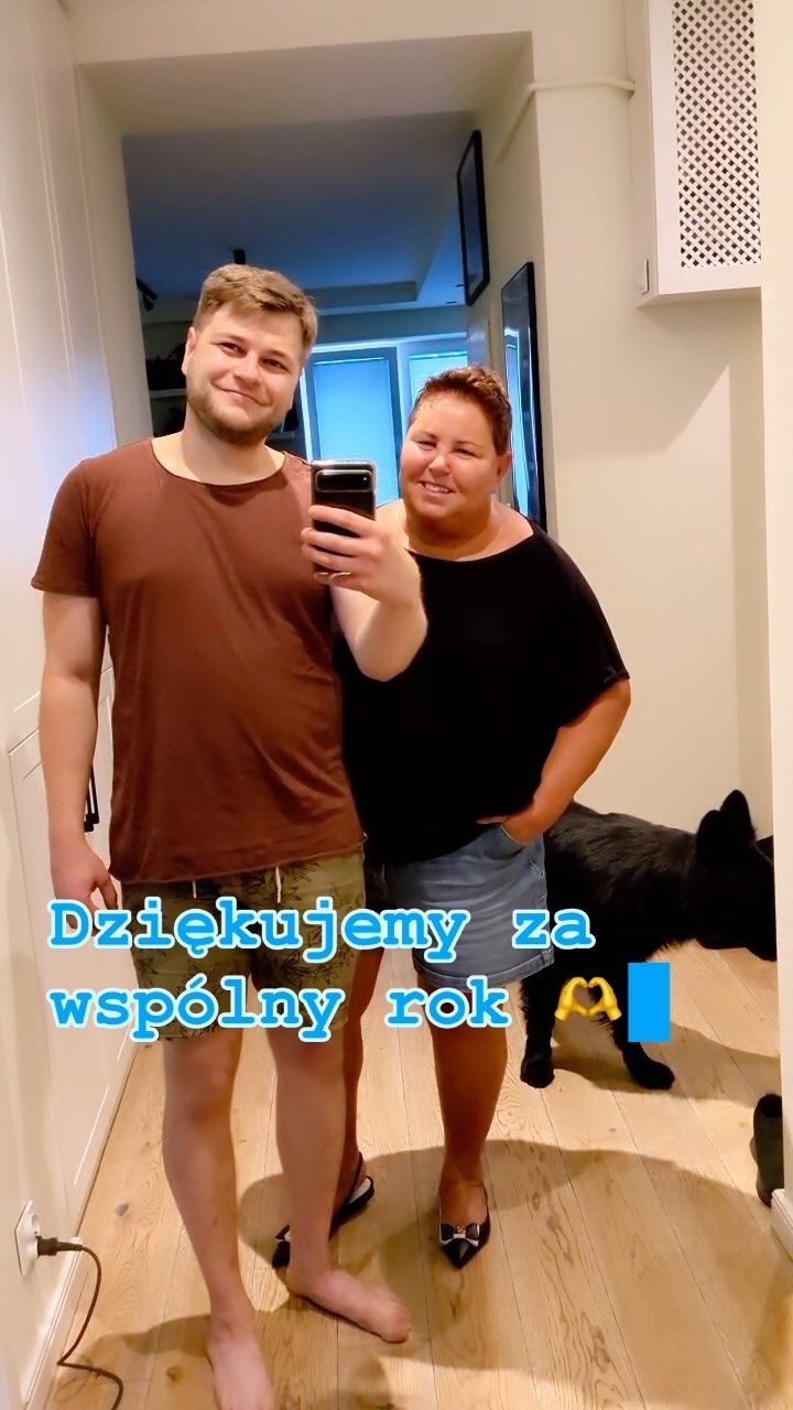 Dorota Wellman z synem Jakubem