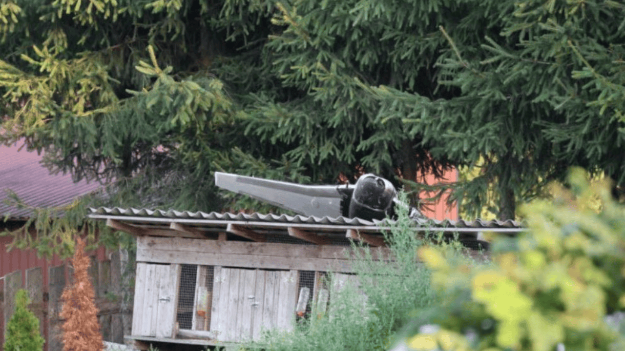 Wrócił do domu i zobaczył rosyjski dron. Szokująca relacja