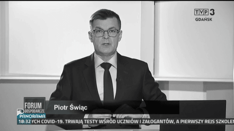Dziennikarz TVP zginął w wypadku samochodowym, fot. kadr z programu „Panorama” prod. TVP3 Gdańsk 3.png