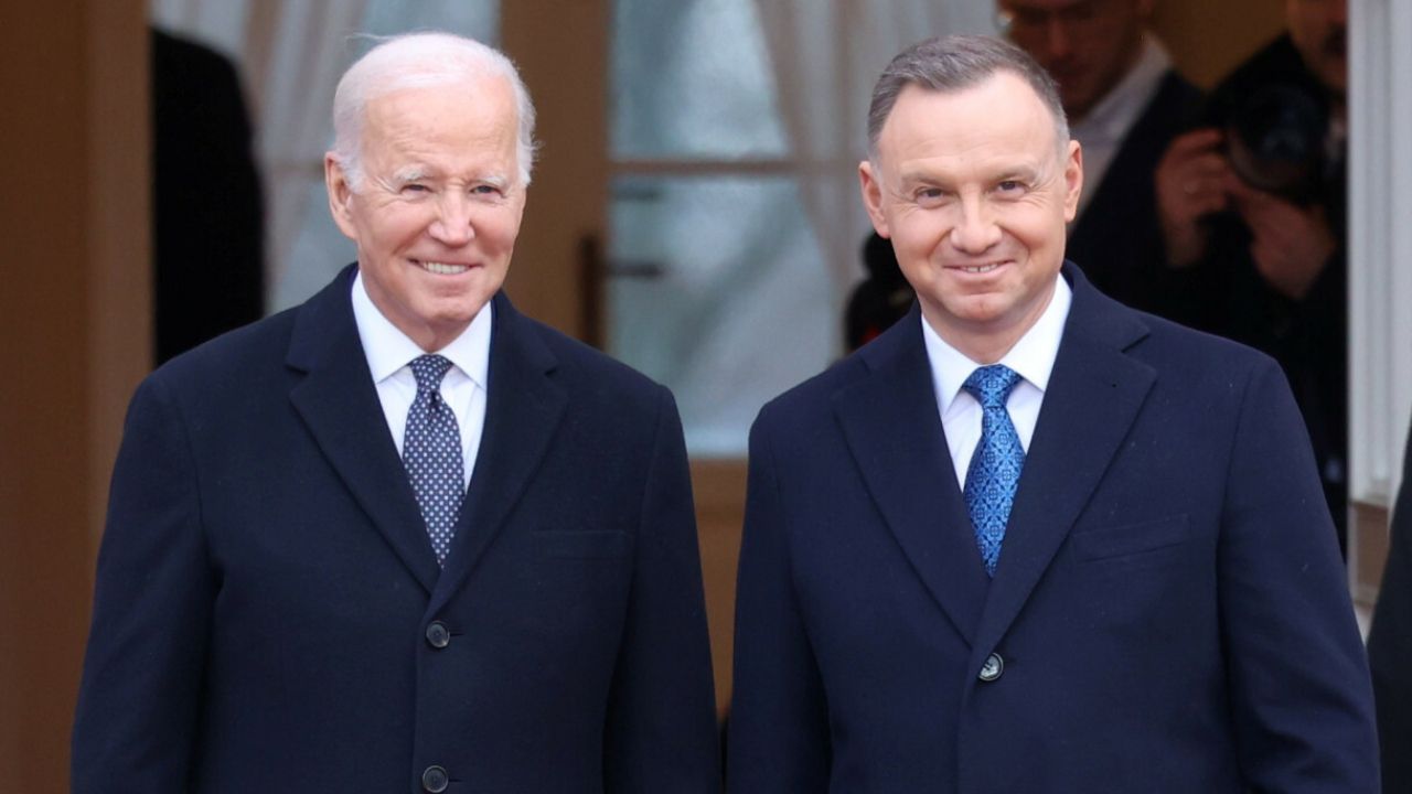 Prezydenci Joe Biden i Andrzej Duda