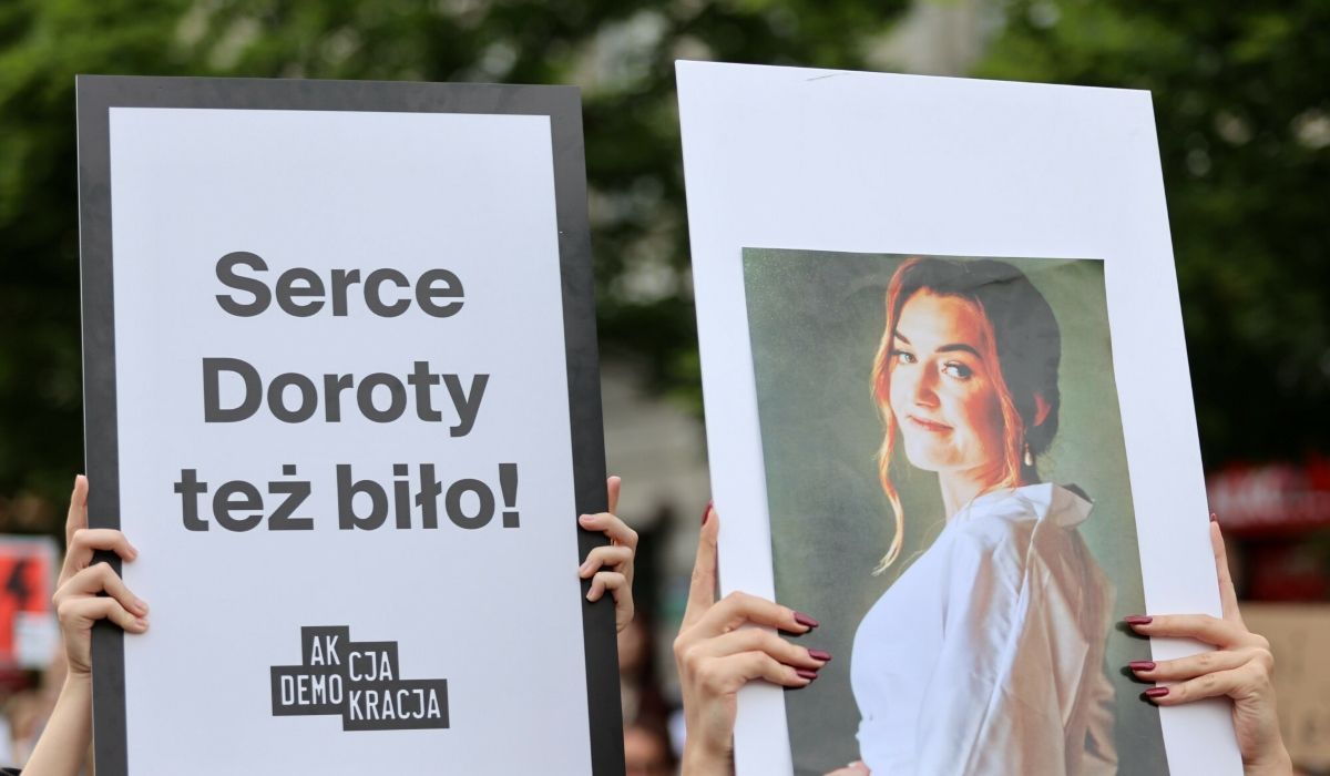 protest po śmierci 33-letniej Doroty