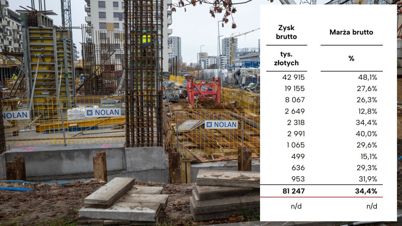 budowa osiedla deweloperskiego, wyniki deweloperów