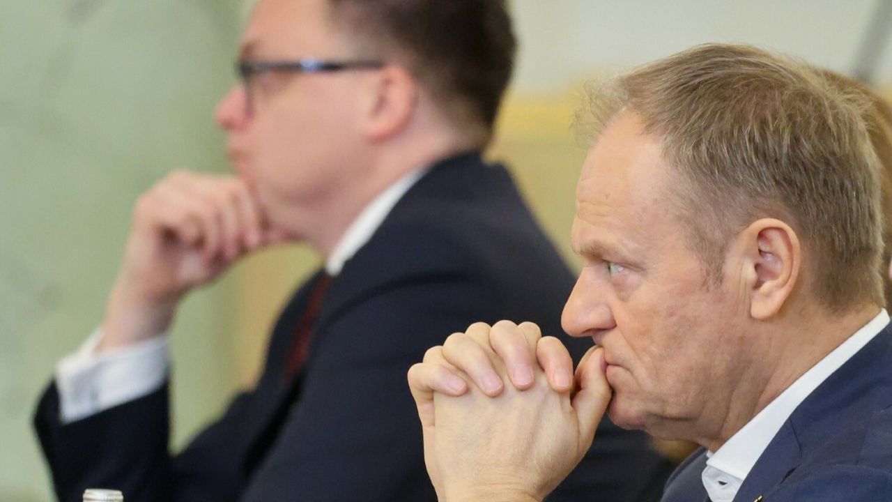Szymon Hołownia i Donald Tusk