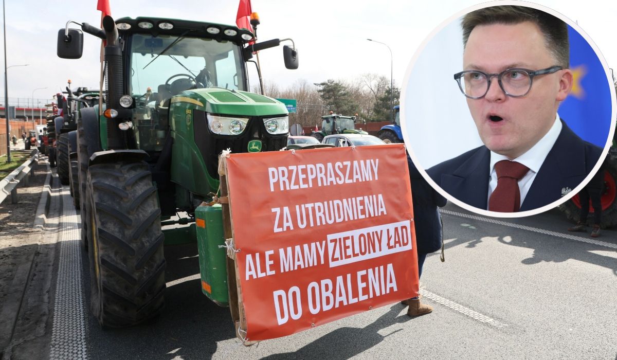 strajk rolników/ Szymon Hołownia