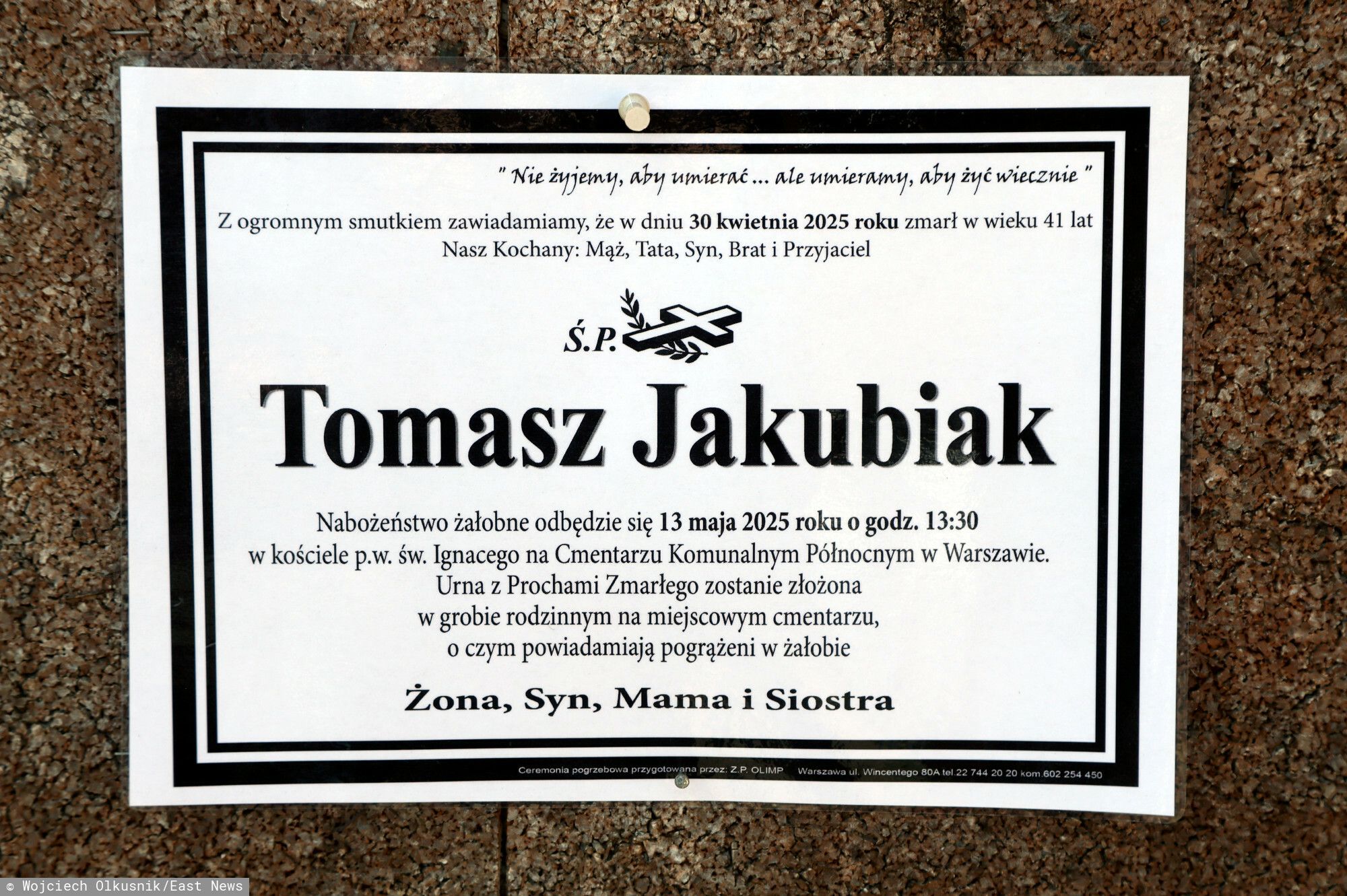 Ostatnie chwile Tomka Jakubiaka — żona ujawnia, co się z nim działo do końca