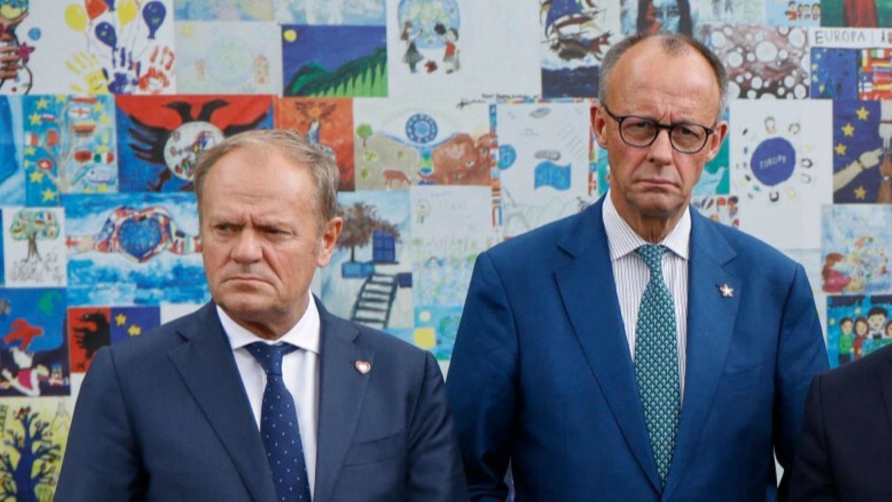 Donald Tusk i Friedrich Merz