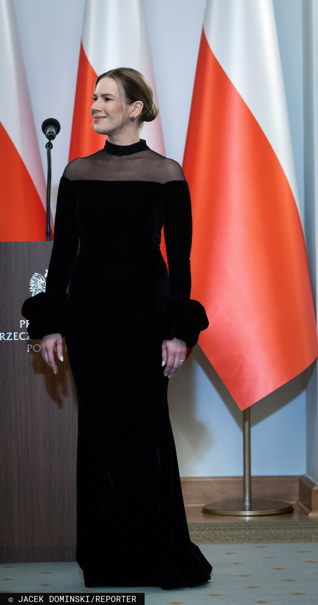 Tak Marta Nawrocka się ubrała. Wszyscy patrzyli tylko na nią